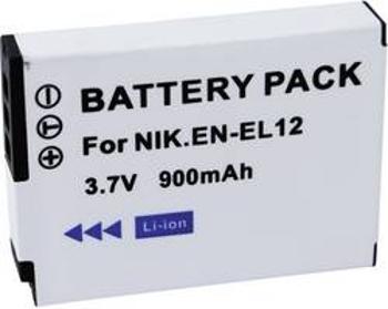 Náhradní baterie pro kamery Conrad Energy EN-EL12, 3,7 V, 650 mAh