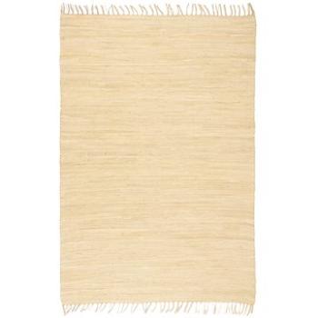 Ručně tkaný koberec Chindi bavlna 200x290 cm krémový (245215)