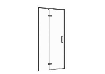 CERSANIT Sprchové dveře LARGA ČERNÉ 100X195, levé, čiré sklo S932-129