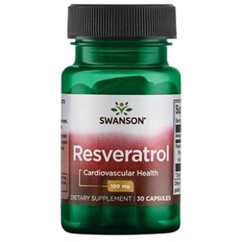 Swanson Resveratrol, 100 mg, 30 kapslí (87614022833)