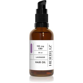 Herbliz CBD Hair Oil Lavender levandulový olej pro lámavé a namáhané vlasy 50 ml