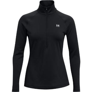 Under Armour AUTHENTICS CG 1/2 ZIP Dámské triko s dlouhým rukávem, černá, velikost S