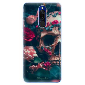 Odolné silikonové pouzdro iSaprio - Skull in Roses - Xiaomi Redmi 8