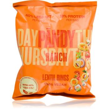 Pändy Lentil Rings čočkové křupky příchuť Ranch 50 g