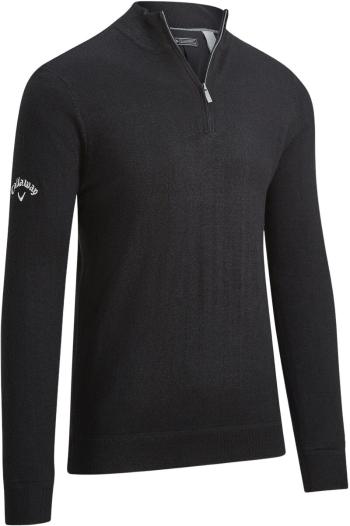 Callaway Windsper 1/4 Zipped Black Ink XL Svetr