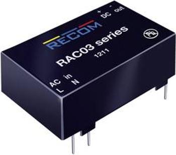 Síťový zdroj do DPS Recom International RAC03-12SC, 12 V/DC, 0,25 A, 3 W