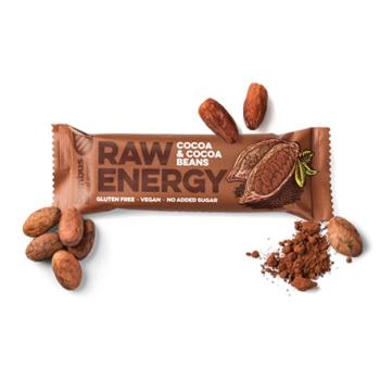 Tyčinka Raw Energy 50 g kakaové boby - Bombus