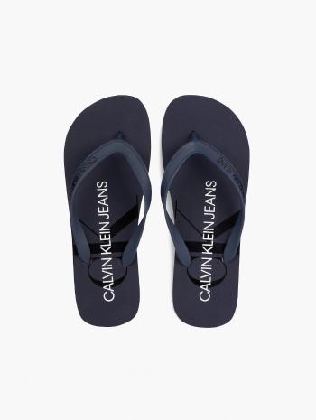 Calvin Klein Calvin Klein pánské tmavě modré žabky BEACH SANDAL MONOGRAM TPU 