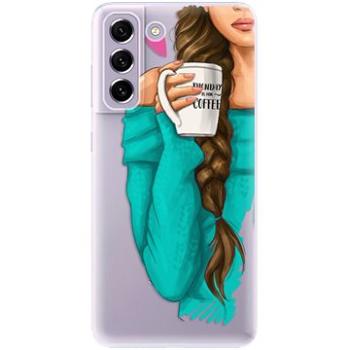 iSaprio My Coffe and Brunette Girl pro Samsung Galaxy S21 FE 5G (coffbru-TPU3-S21FE)