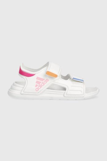 Dětské sandály adidas ALTASWIM C bílá barva