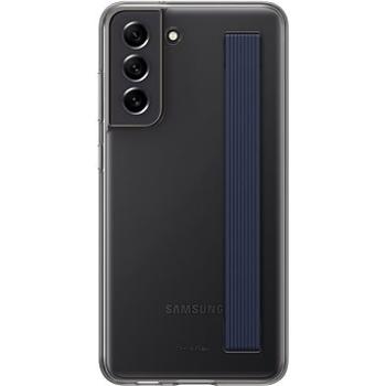 Samsung Galaxy S21 FE 5G Poloprůhledný zadní kryt s poutkem šedý (EF-XG990CBEGWW)