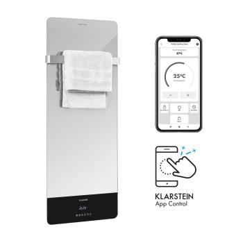 Klarstein Hot Spot Crystal Reflect Smart, infračervený ohřívač, 850 W, aplikace, časovač, zrcadlo