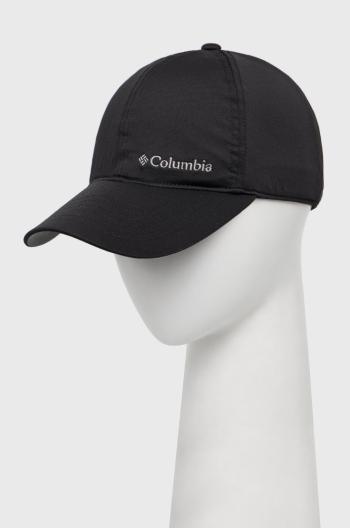 Čepice Columbia černá barva, s aplikací