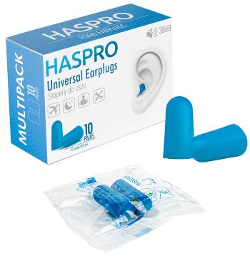Haspro Multi10 Špunty do uší, modré 20 ks