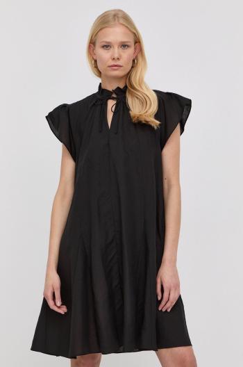 Šaty Samsoe Samsoe černá barva, mini, oversize