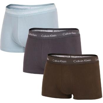 Calvin Klein 3 PACK LO RISE TRUNK Pánské boxerky, světle modrá, velikost