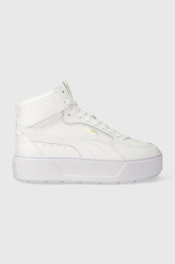 Sneakers boty Puma Karmen Rebelle Mid bílá barva