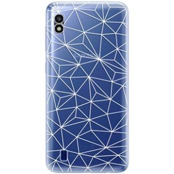 iSaprio Abstract Triangles 03 - white pro Samsung Galaxy A10 (trian03w-TPU2_GalA10)
