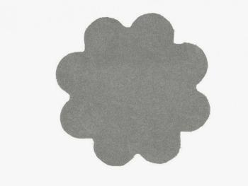 Vopi koberce Kusový koberec Color Shaggy světle šedý kytka - 120x120 kytka cm Šedá