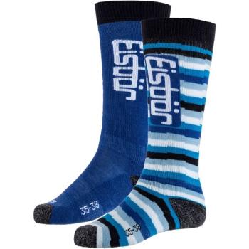 Eisbär JR SKI COMFORT 2PACK Juniorské lyžařské ponožky, modrá, velikost 27-30