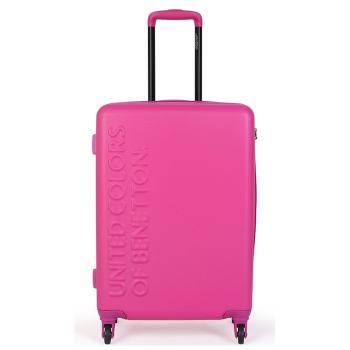 Cestovní kufr United Colors of Benetton Timis L - růžová