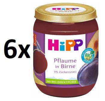 HiPP BIO Hrušky a švestky 6 x 160 g