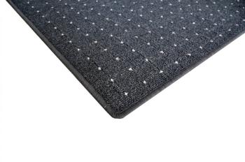 Vopi koberce Kusový koberec Udinese antracit čtverec - 120x120 cm Černá