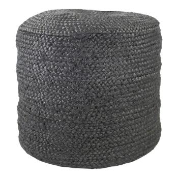 Juta pouffe černá Ø40cm - 40*40*35cm DEJPFZ