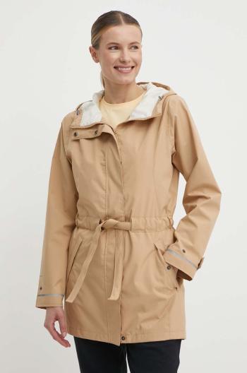 Parka Columbia Here and There dámská, béžová barva, přechodná, 2034763