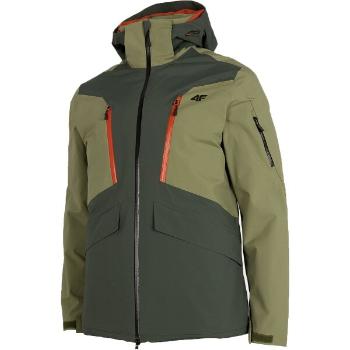4F TECHNICAL JACKET Pánská lyžařská bunda, tmavě zelená, velikost L