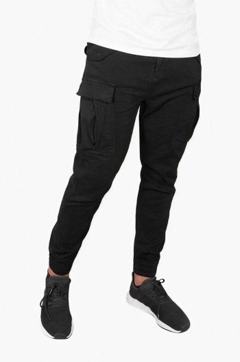 Bavlněné kalhoty Alpha Industries Airman Pant 188201 03 černá barva