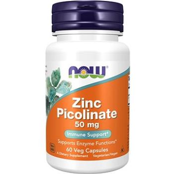 NOW Foods Zinc Picolinate (zinek pikolinát) 50 mg, 60 rostlinných kapslí (556)