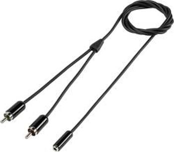 Cinch / jack audio kabel SpeaKa Professional SP-7870036, 1.00 m, černá