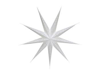 Bílá papírová hvězda Vintage - 90 cm 52000119 (52001-19)
