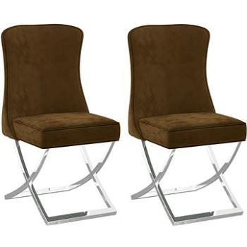 Jídelní židle 2 ks hnědé 53 x 52 x 98 cm, 3074906 (3074906)