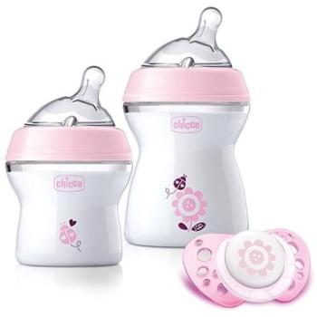 Chicco Dárkový set Natural Feeling+ Air dudlík - dívka (8058664092819)