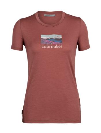 dámské merino triko krátký rukáv ICEBREAKER Wmns Tech Lite II SS Tee Trailhead, Grape velikost: M
