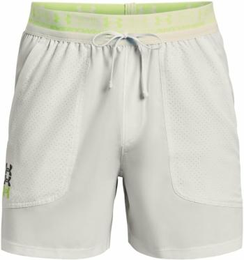 Under Armour Men's UA Run Anywhere Gray Mist/Lime Surge/Reflective 2XL Běžecké kraťasy