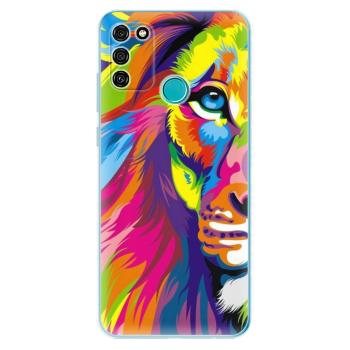 Odolné silikonové pouzdro iSaprio - Rainbow Lion - Honor 9A