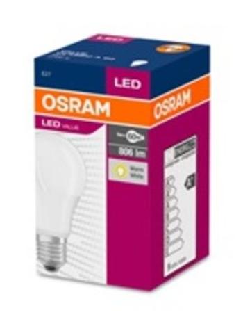 Ledvance Osram LED E27 9,5W 2700K 806lm VALUE A60-klasik matná 4052899326842