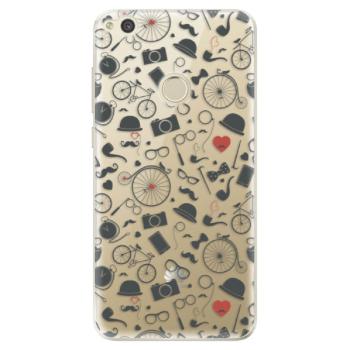 Odolné silikonové pouzdro iSaprio - Vintage Pattern 01 - black - Huawei P9 Lite 2017