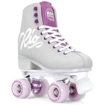 Rio - Roller Script Grey/Purple (SPThon31nad)