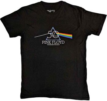 Pink Floyd Tričko 50th Prism Logo Black XL