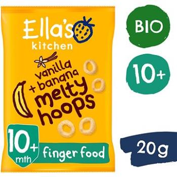 Ella's Kitchen BIO křupavé kroužky s banánem a vanilkou (20 g) (5060107339774)