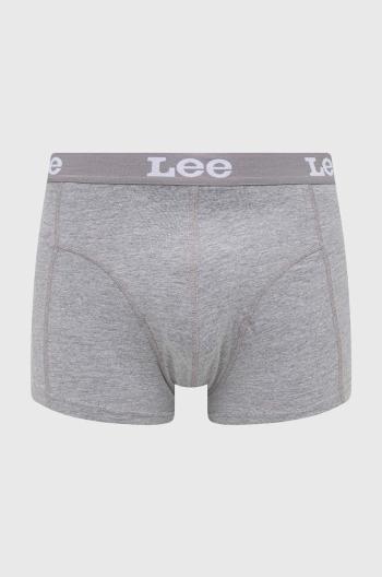 Boxerky Lee 2-pack pánské, šedá barva