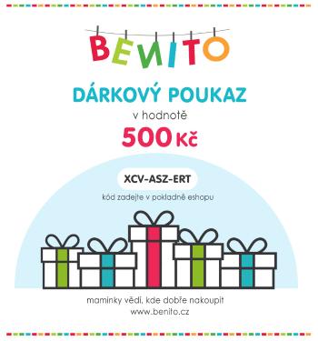 Dárkový poukaz na nákup v hodnotě  500 Kč