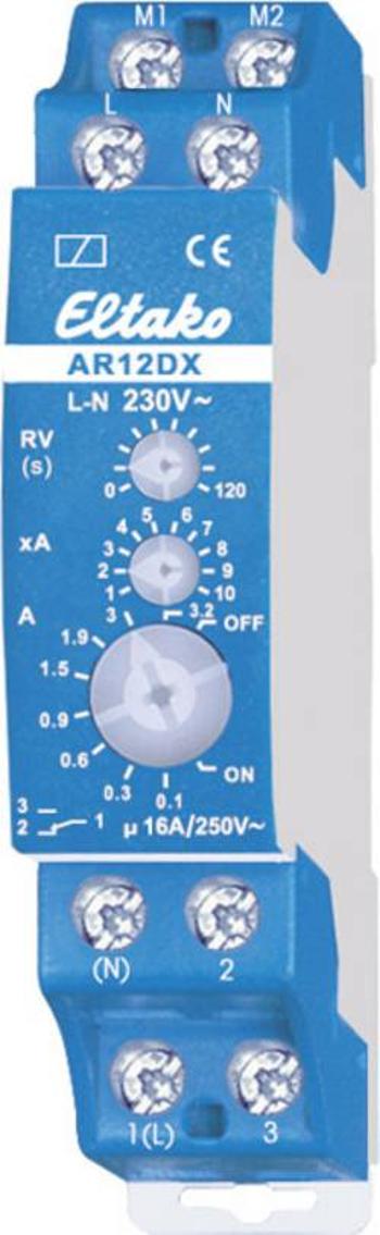 Multifunkční časové relé Eltako AR12DX-230V, 230 V, čas.rozsah: 0 - 120 s, 1 přepínací kontakt 1 ks