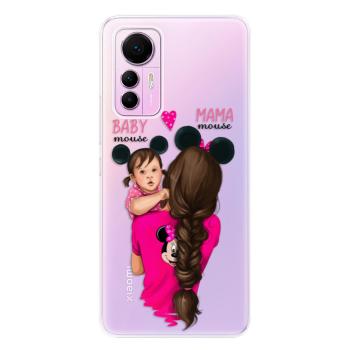 Odolné silikonové pouzdro iSaprio - Mama Mouse Brunette and Girl - Xiaomi 12 Lite