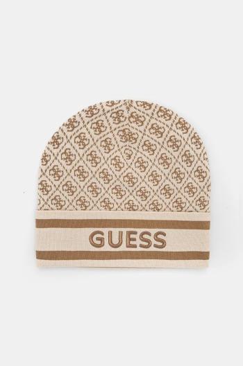 Čepice Guess SEVYN béžová barva, W4BZ21 Z3JD2