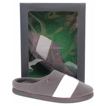 Pánské domácí pantofle Tommy Hilfiger FM0FM03801 PTY dark ash